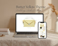 Butter Yellow Wedding Website Template