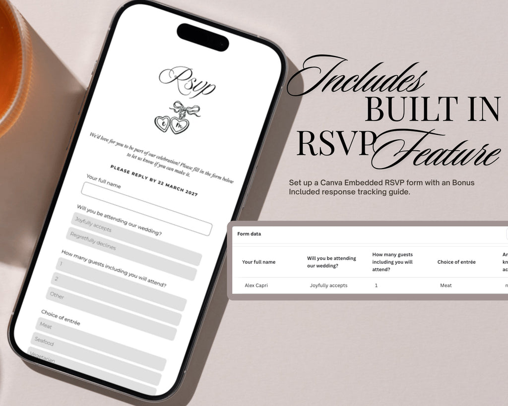 Dusty Blue French Toile Wedding Website Template preview 5