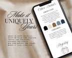 Dusty Blue French Toile Wedding Website Template preview 6